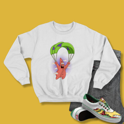 Patrick Star Parachute Funny Sweatshirt