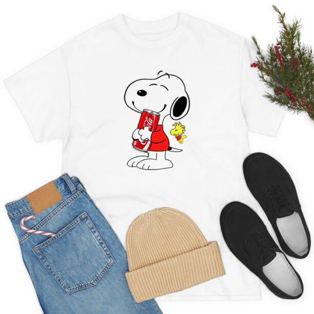 Peanuts Cute Snoopy Drink Cola T Shirt