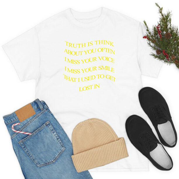 Phora Fake Smiles Lyrics T Shirt