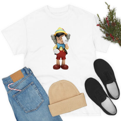 Pinocchio KAWS Touchs His Face T Shirt