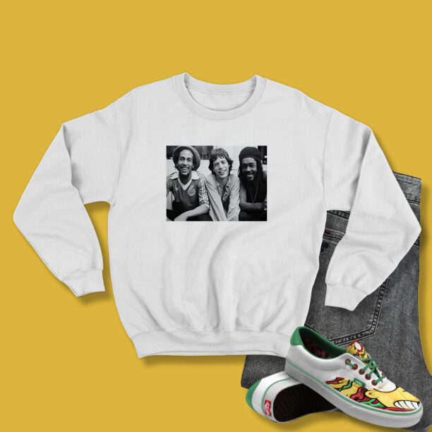 Rare Vintage Bob Marley Mick Jagger Sweatshirt