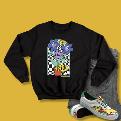 Reclaimed Enjoy The Ride Vintage 80s Style Sweatshirt