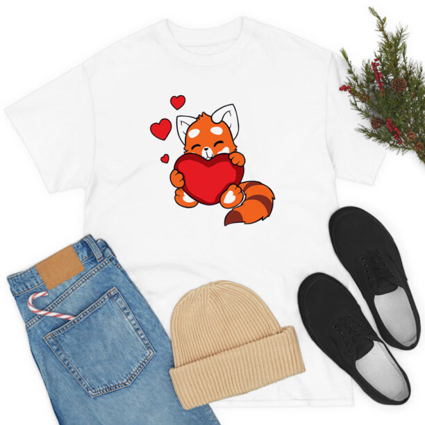 Red Panda Valentine's Day T Shirt