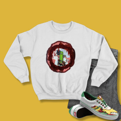 Rick and Morty Blow a Hole in The Chest Sweatshirt