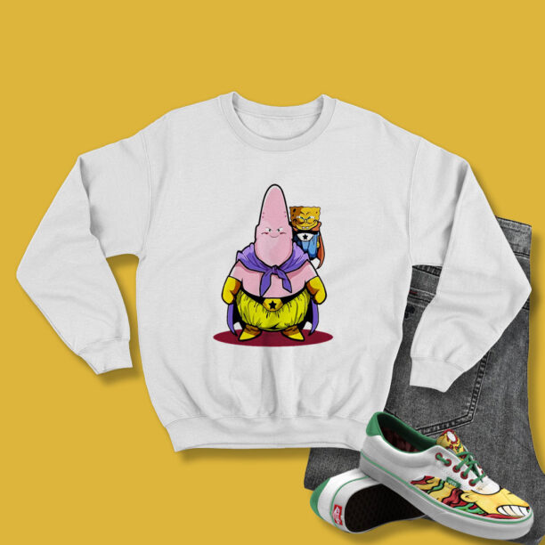 Saiyan SpongeBob Majin Buu Funny Sweatshirt