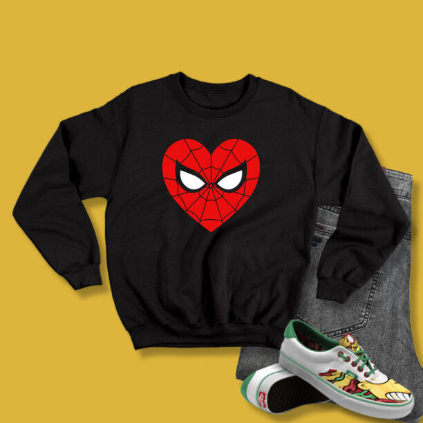 Spiderman Heart Sweatshirt