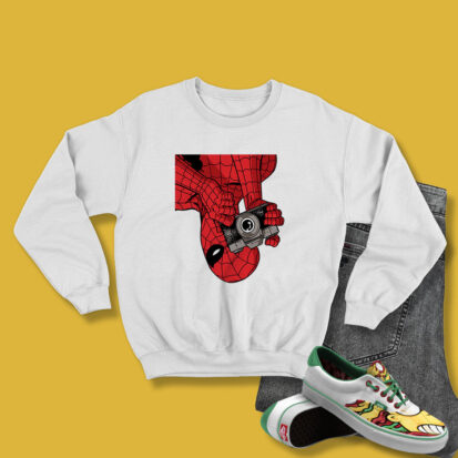 Spiderman Photographer Taking Your Picture Sweatshirt