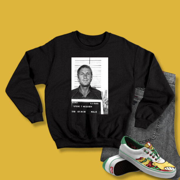 Steve Mcqueen Mugshot Photos Sweatshirt