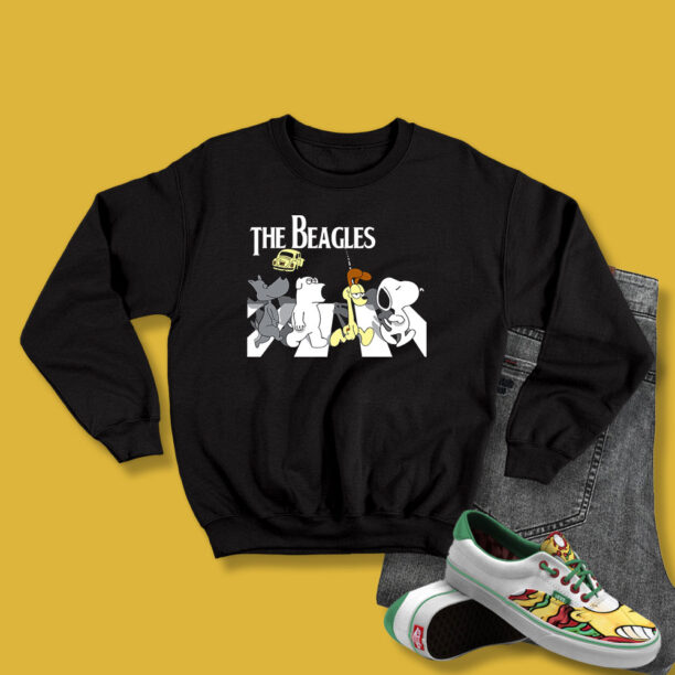 The Beagles Beatles Snoopy And Friends Sweatshirt