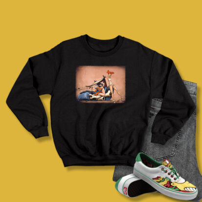 The Flintstones Fred Go Lowbrow Vintage Sweatshirt