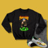 Thrasher x Rick and Morty Cartoon Network Sweatshirt