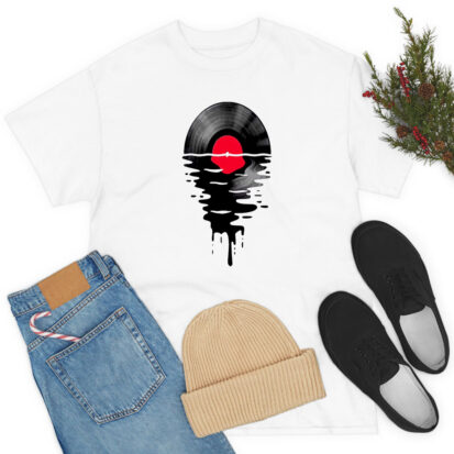 Vinyl Melting Record T Shirt