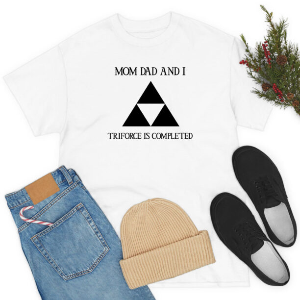 Zelda Triforce Mom Dad And I T Shirt