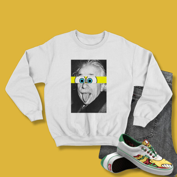 lbert Einstein Spongebobs Eyes Sweatshirt